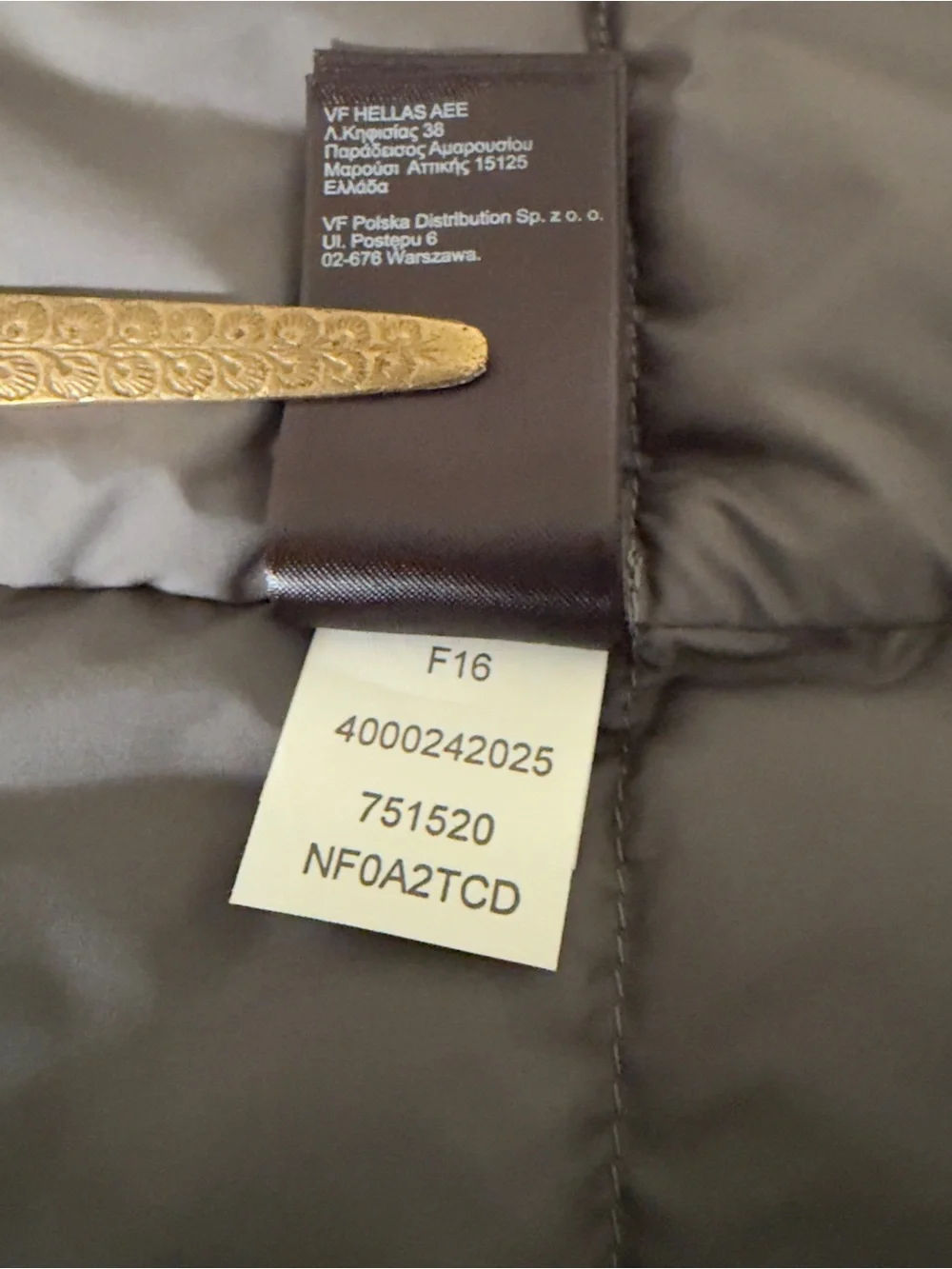 The North Face 550 Quilted Puffer Aconcagua Vest Men's M Full Zip Gray Gorpcore
